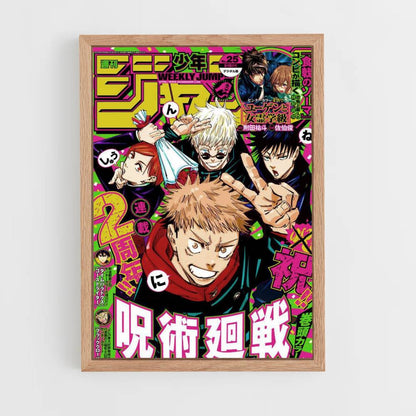 Pôster Jujutsu Kaisen Salto Semanal