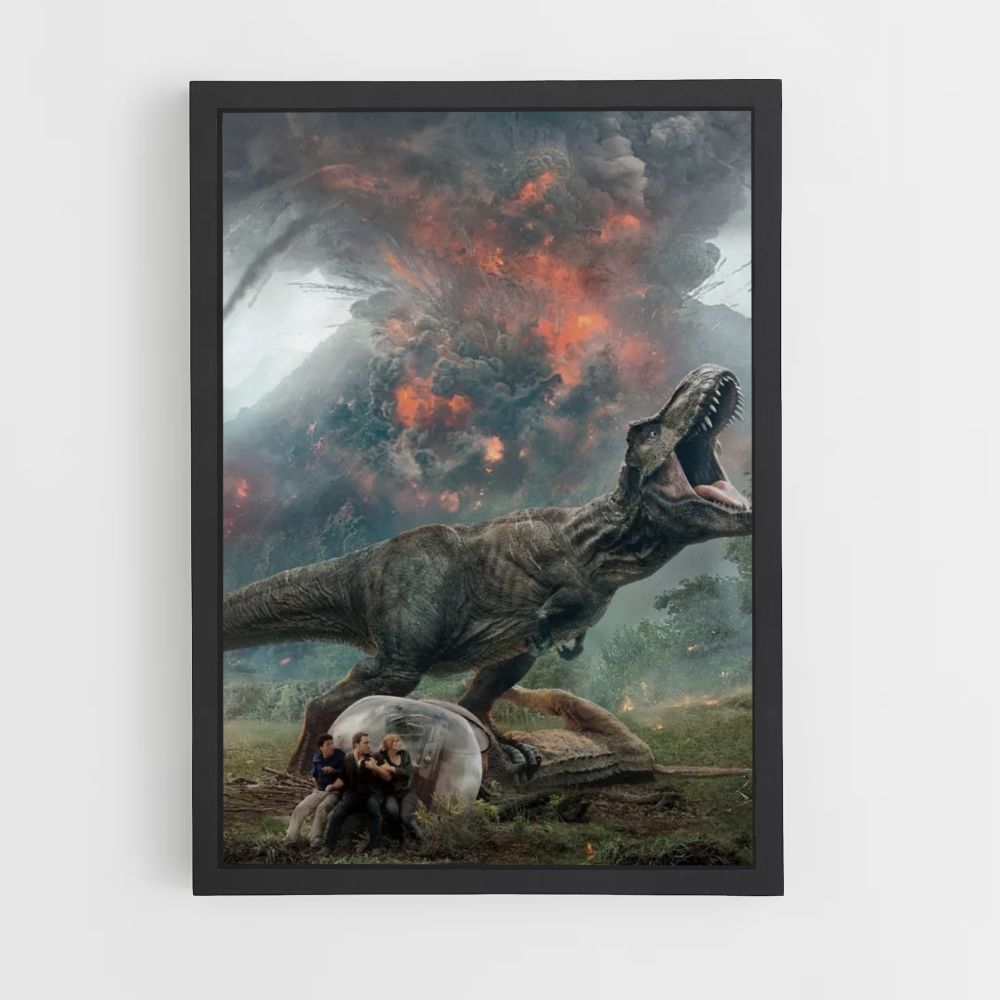 Póster Vulcão Jurassic Park