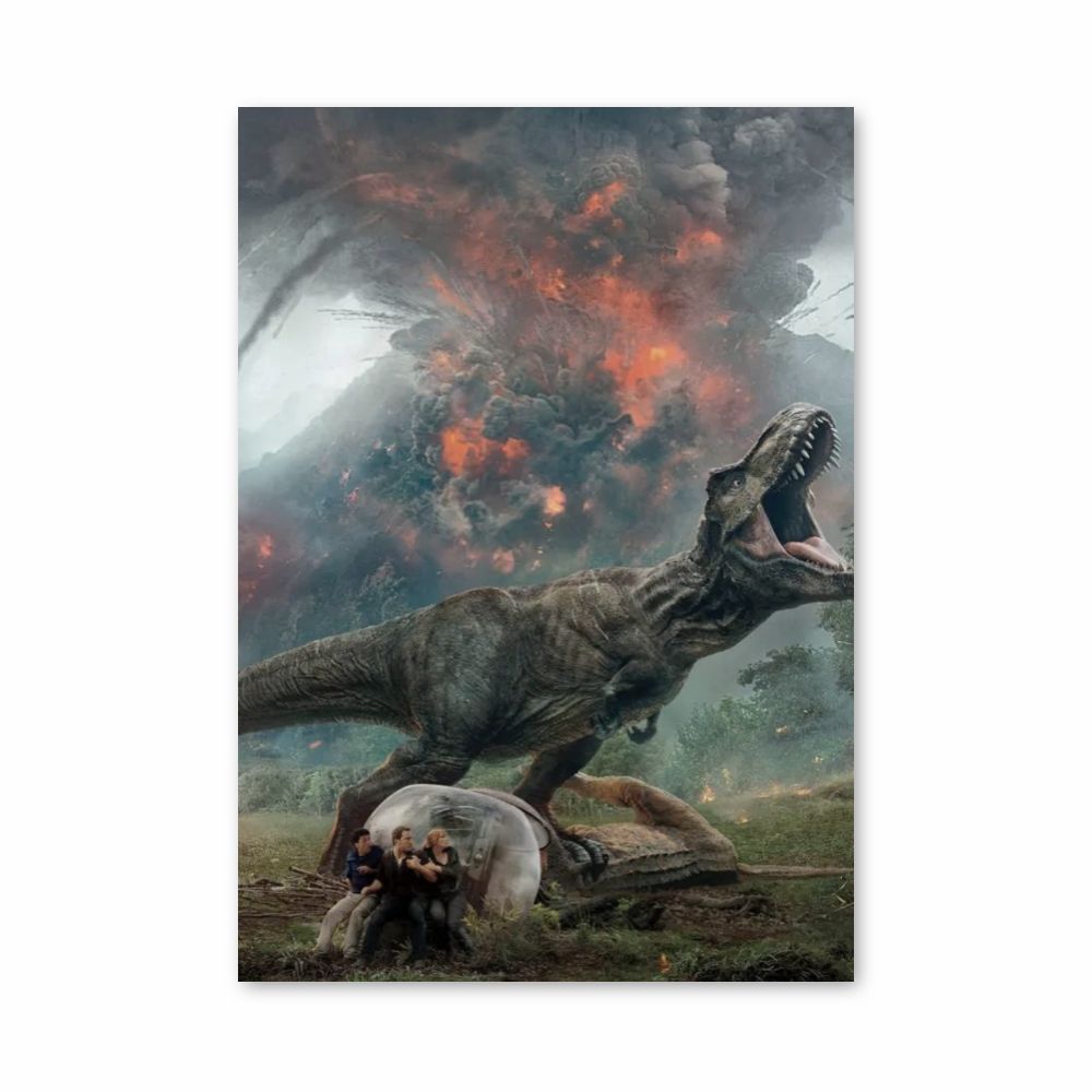 Póster Vulcão Jurassic Park