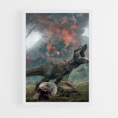 Póster Vulcão Jurassic Park