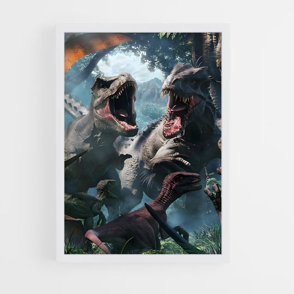 jurassic-park-7 cadre Blanc