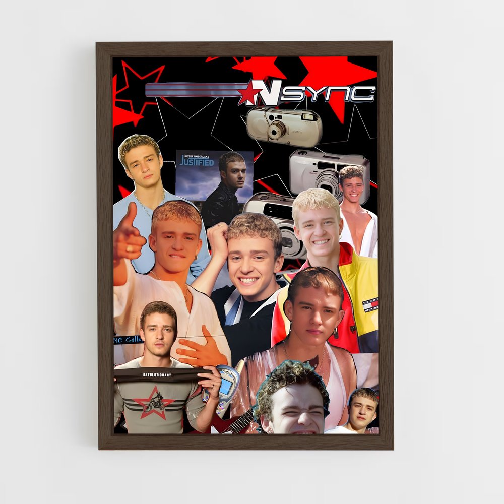 justin-timberlake-12 cadre Bois foncé