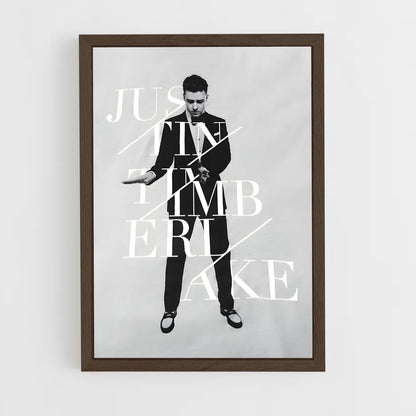 justin-timberlake-3 cadre Bois foncé