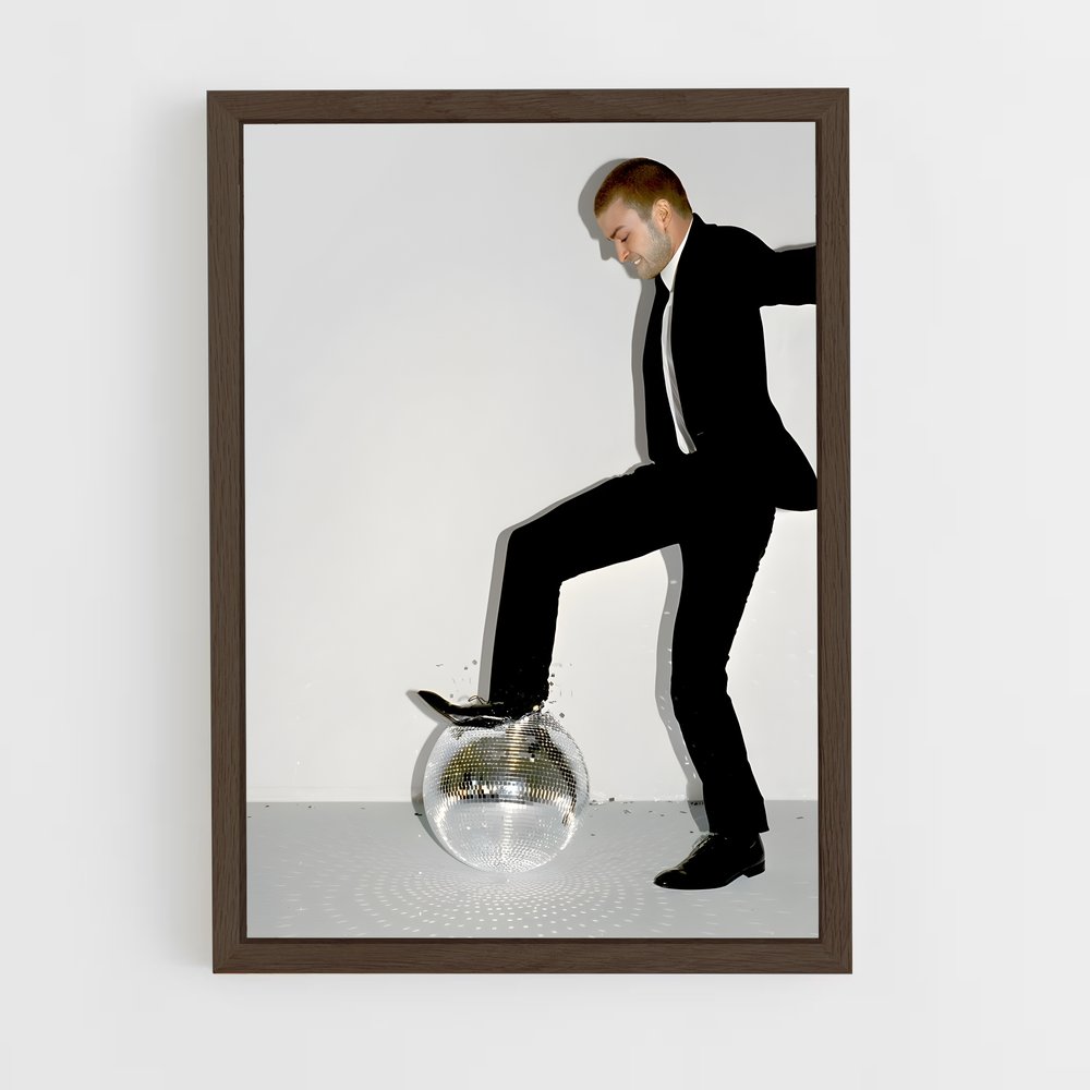 justin-timberlake-4 cadre Bois foncé
