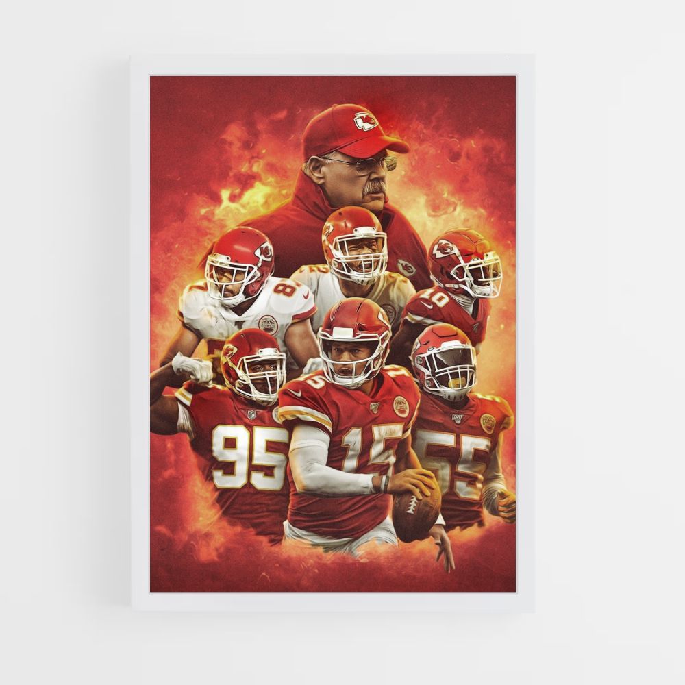 Pôster da equipe do Kansas City Chiefs