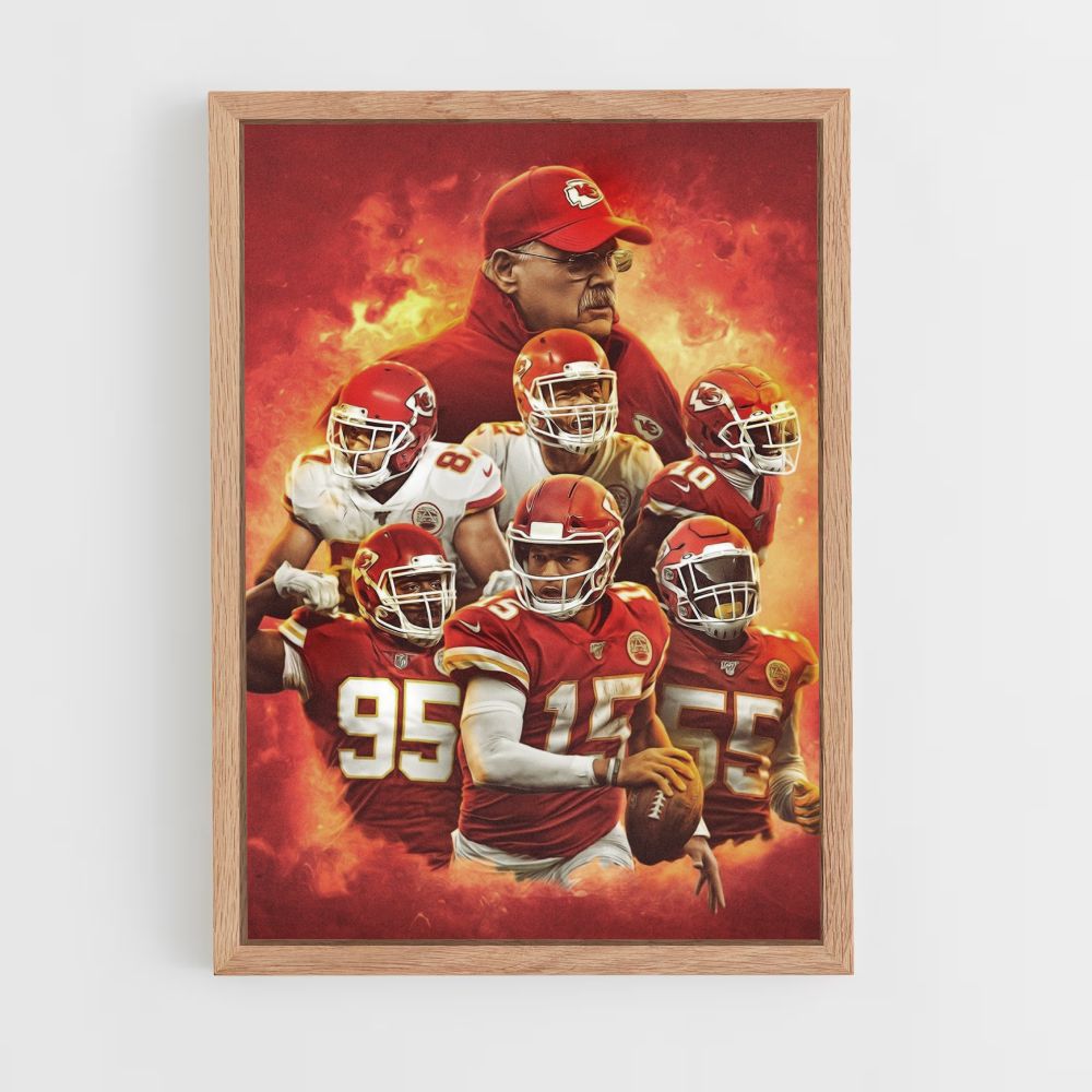 Pôster da equipe do Kansas City Chiefs