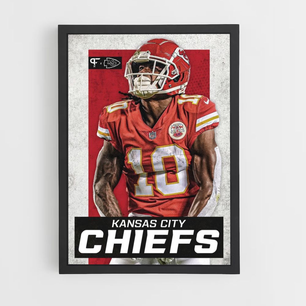 Pôster Kansas City Chiefs Vermelho