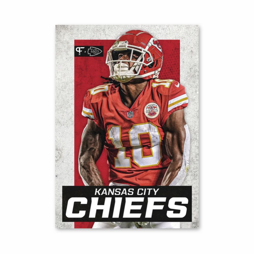 Pôster Kansas City Chiefs Vermelho