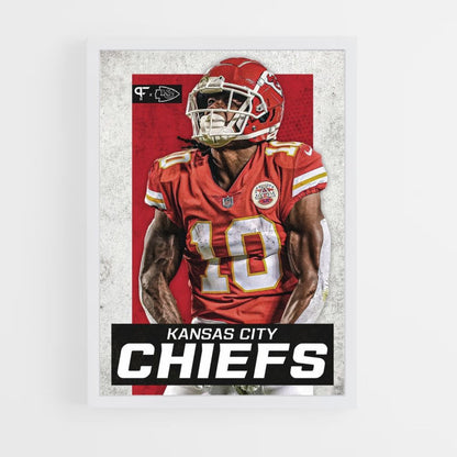 Pôster Kansas City Chiefs Vermelho