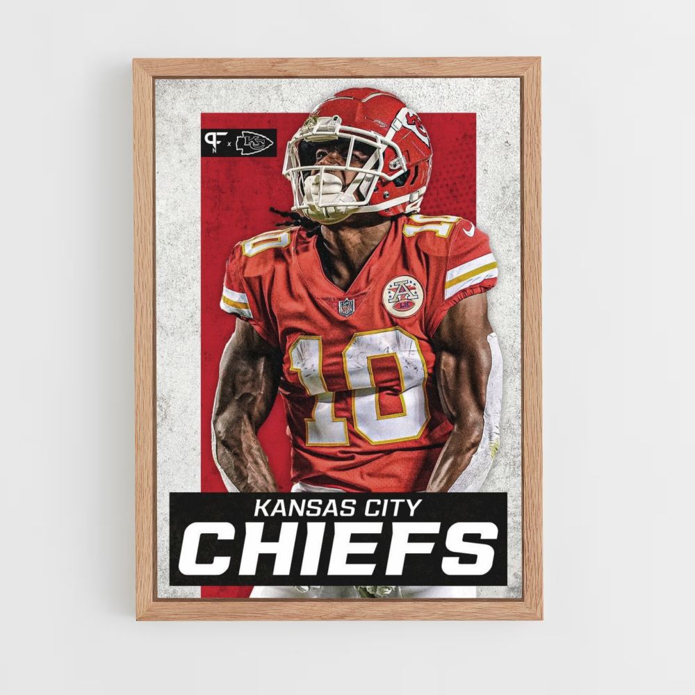 Pôster Kansas City Chiefs Vermelho