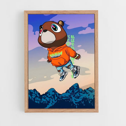 kanye-west-1 cadre Bois clair