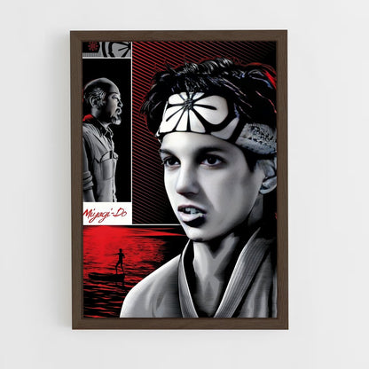 karate-kid-11 cadre Bois foncé