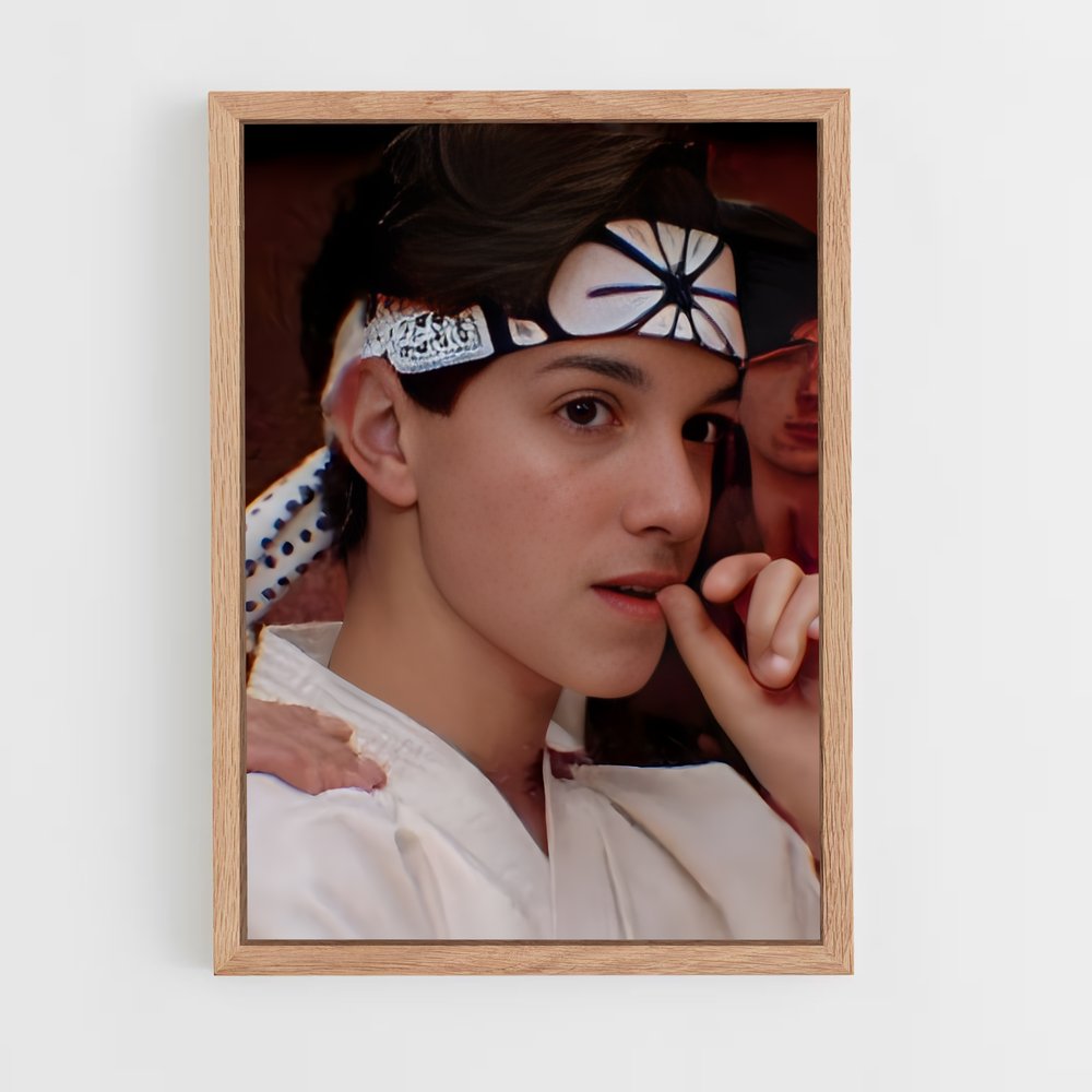 karate-kid-9 cadre Bois clair