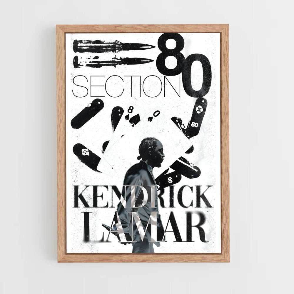 kendrick-lamar-10 cadre Bois clair