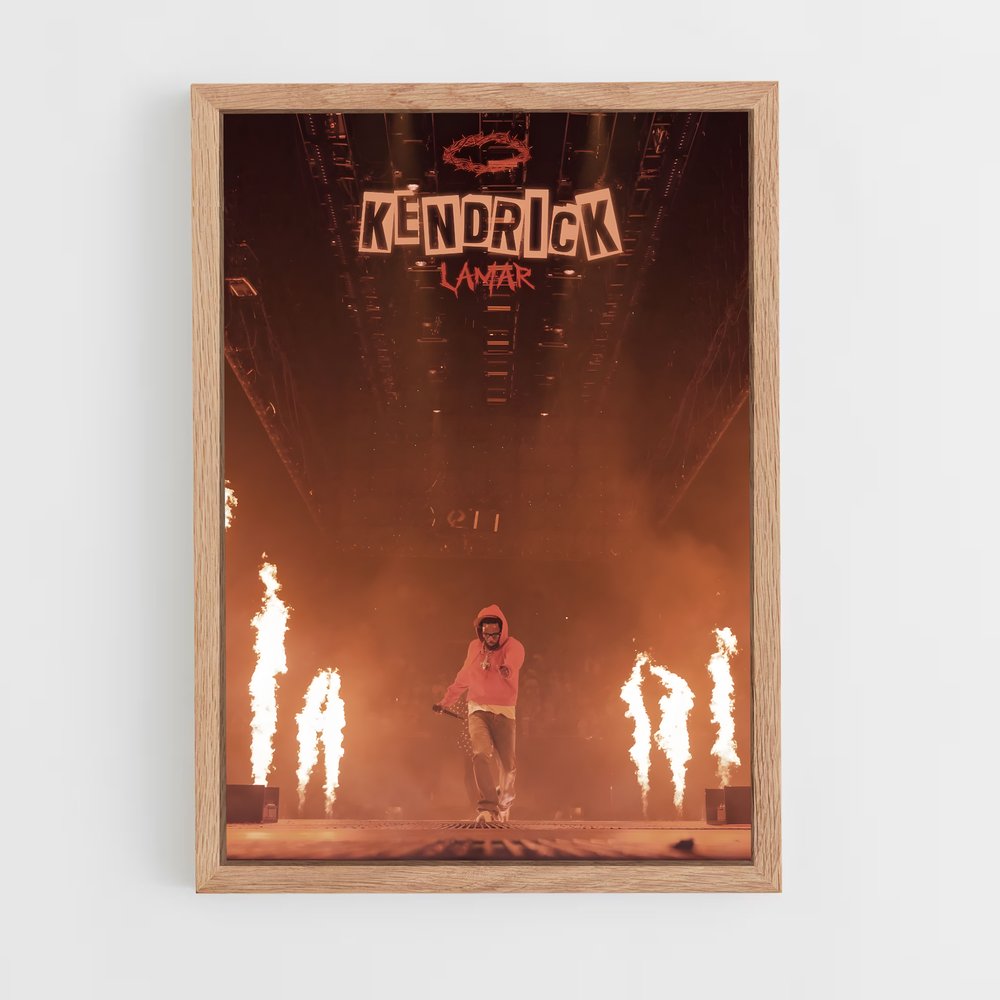 kendrick-lamar-13 cadre Bois clair