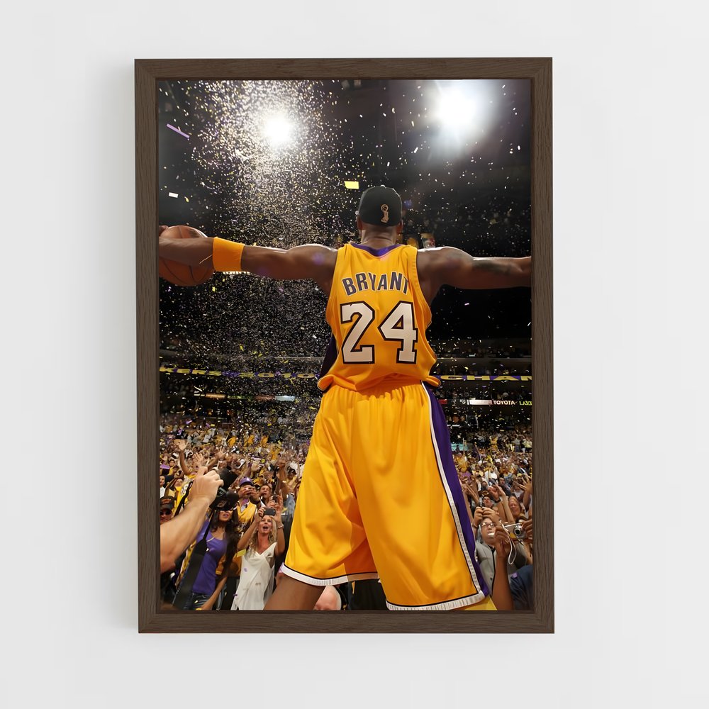 kobe-bryant-1 cadre Bois foncé