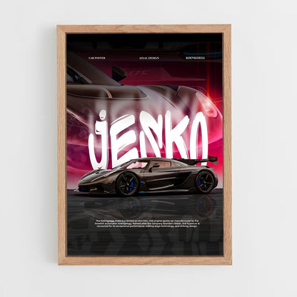 koenigsegg-11 cadre Bois clair