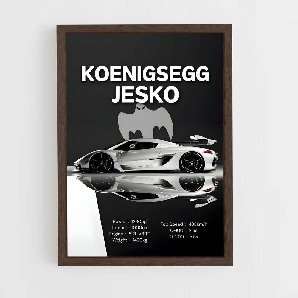 koenigsegg-16 cadre Bois foncé