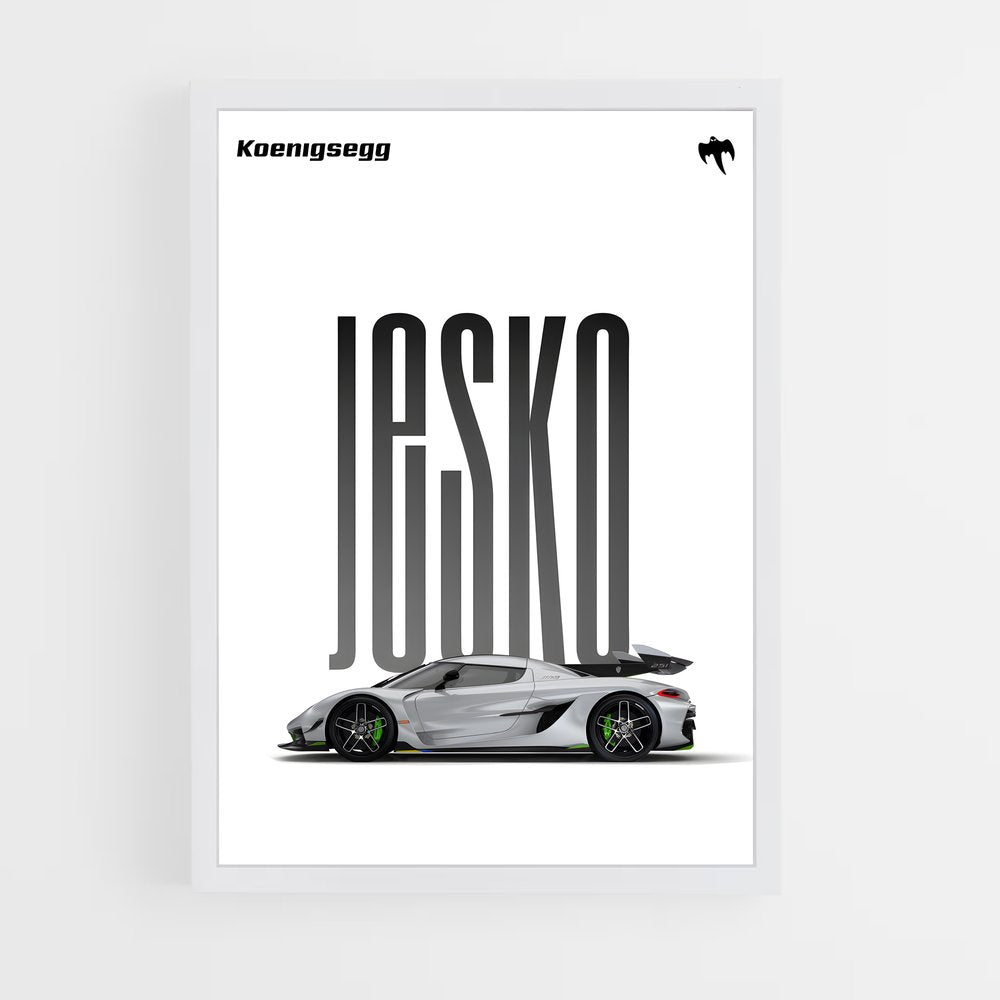 koenigsegg-3 cadre Blanc