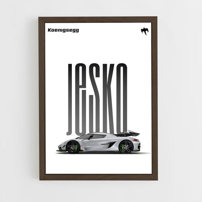 koenigsegg-3 cadre Bois foncé