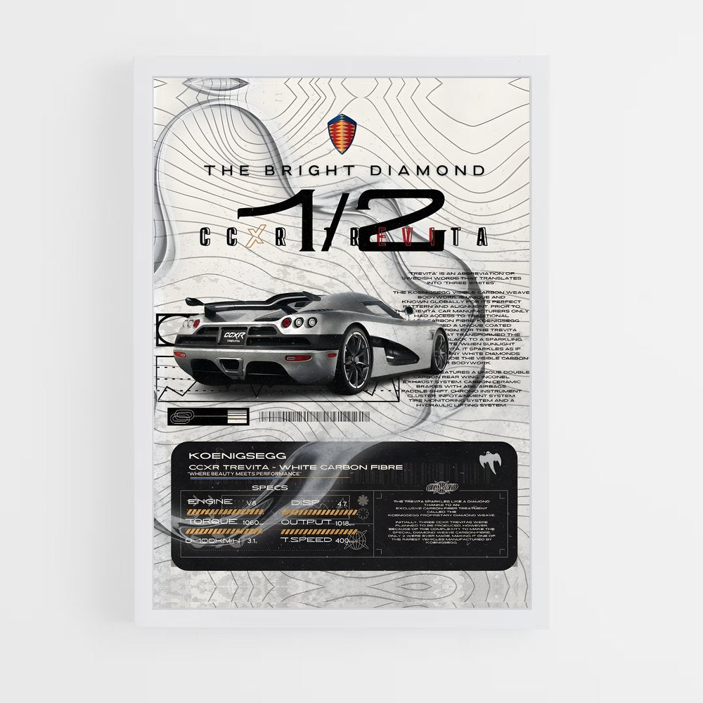 koenigsegg-7 cadre Blanc