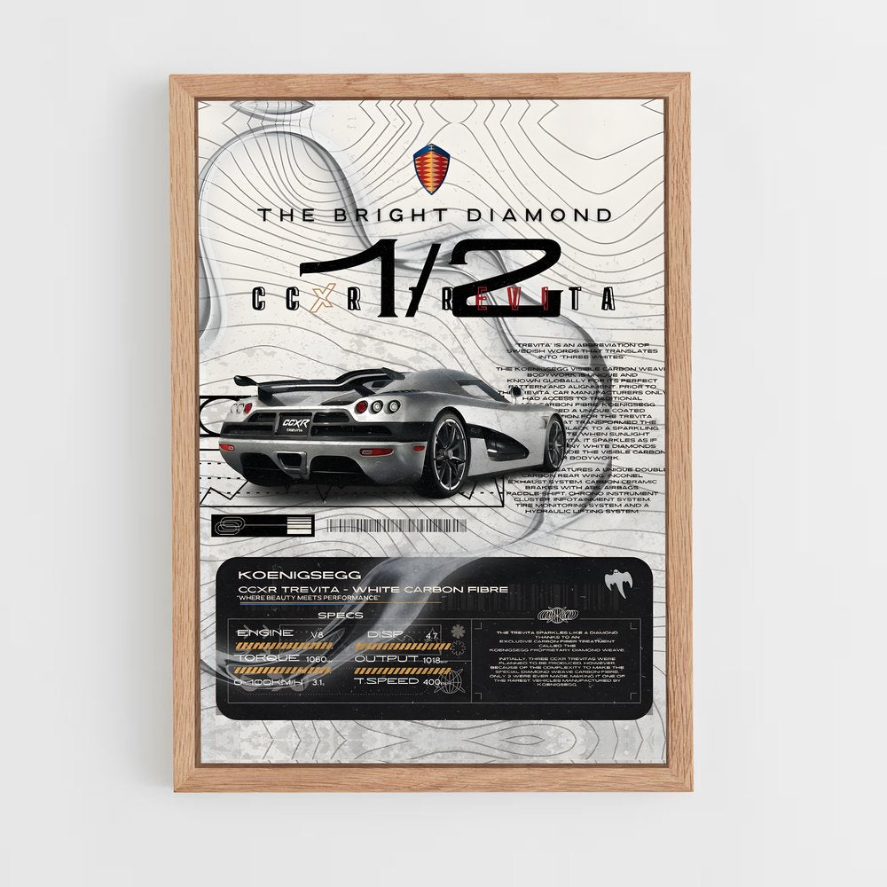 koenigsegg-7 cadre Bois clair