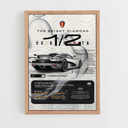 koenigsegg-7 cadre Bois clair