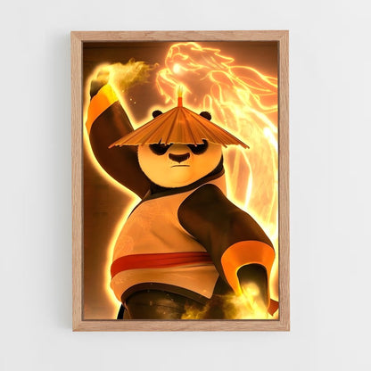 kung-fu-panda-12 cadre Bois clair
