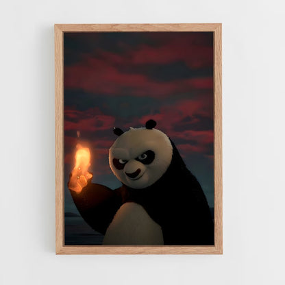 kung-fu-panda-13 cadre Bois clair