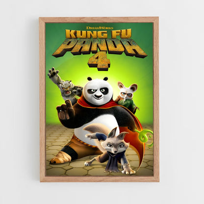 kung-fu-panda-3 cadre Bois clair