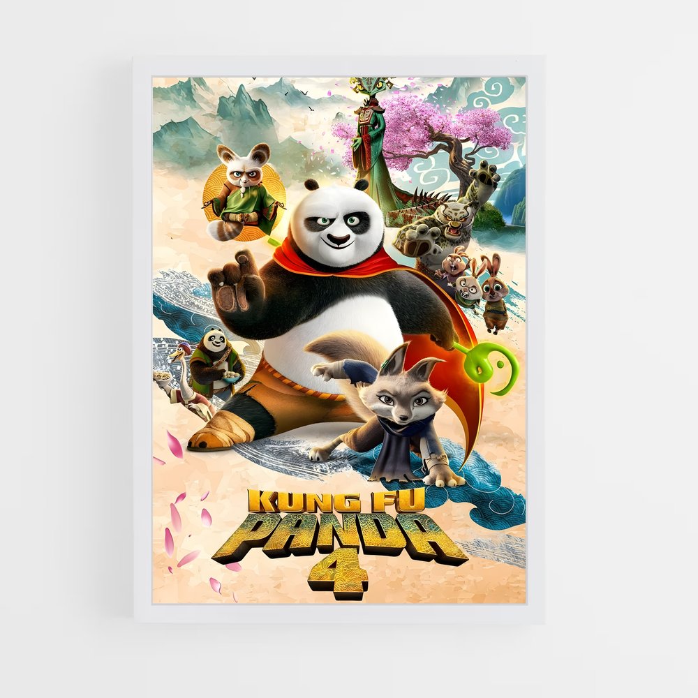 kung-fu-panda-4 cadre Blanc