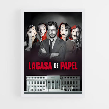 la-casa-de-papel-6 cadre Blanc