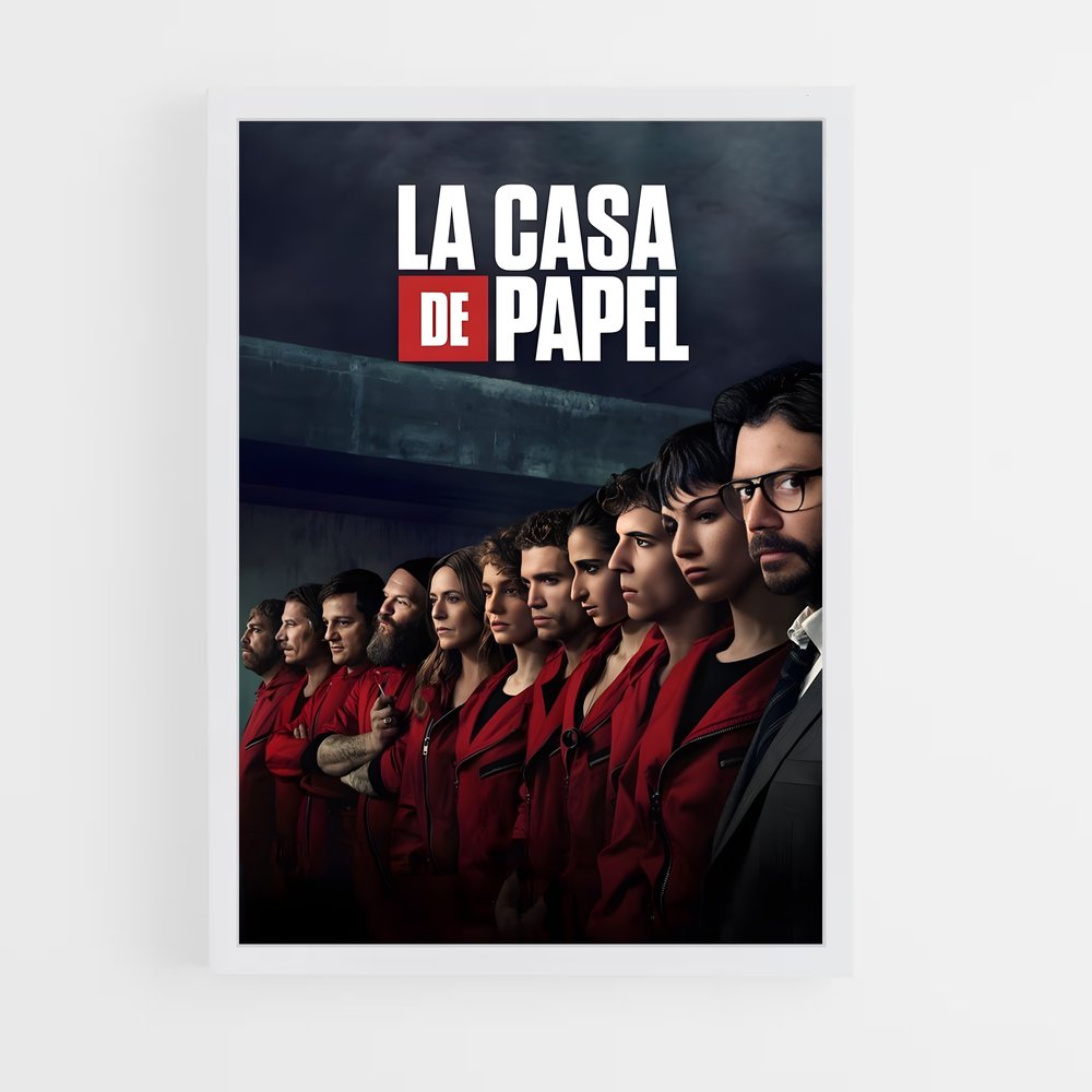 la-casa-de-papel-8 cadre Blanc