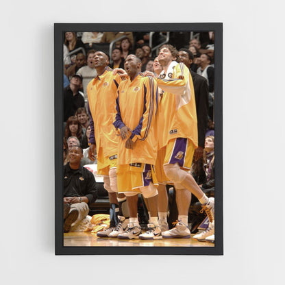 Pôster LA Lakers Amarelo