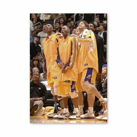 Pôster LA Lakers Amarelo