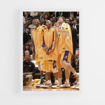 Pôster LA Lakers Amarelo