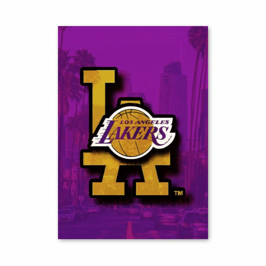 Pôster do logotipo do Lakers