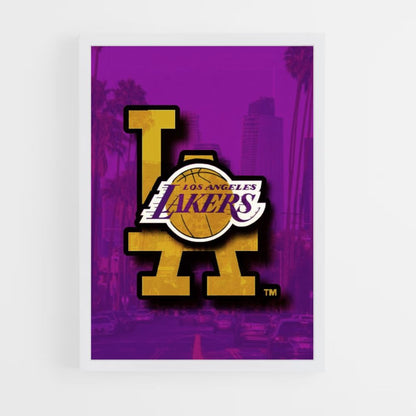 Pôster do logotipo do Lakers