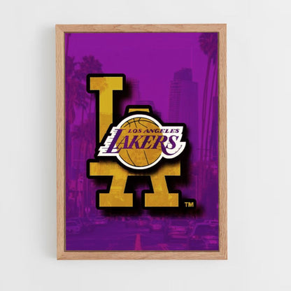 Pôster do logotipo do Lakers