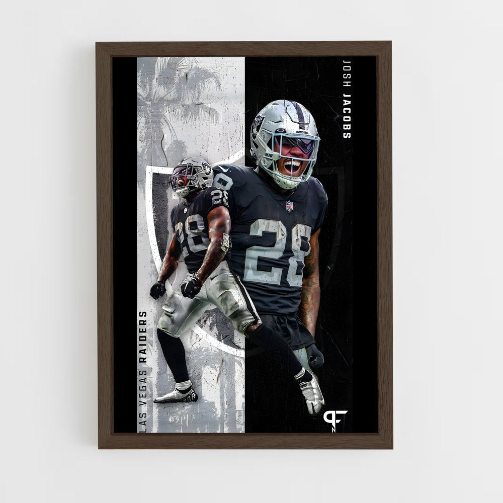 las-vegas-raiders-2 cadre Bois foncé