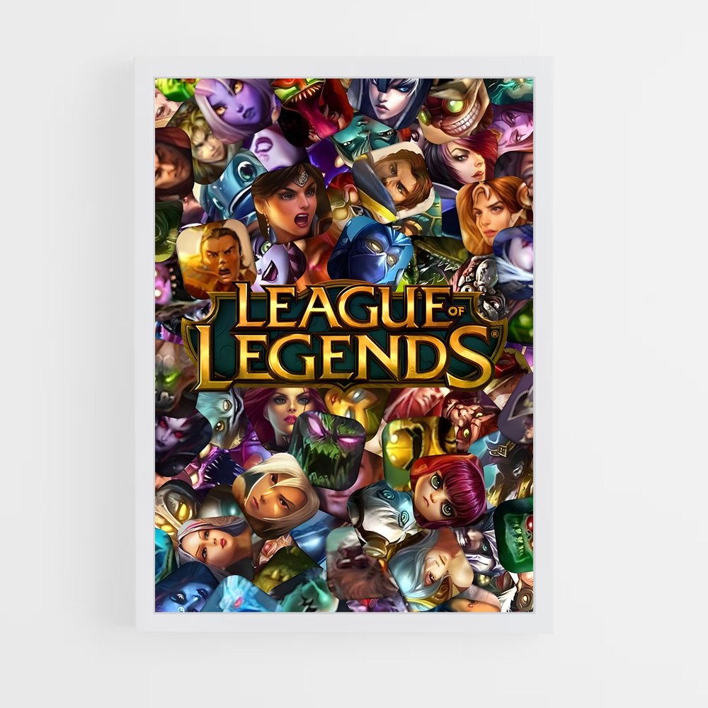 league-of-legends-1 cadre Blanc