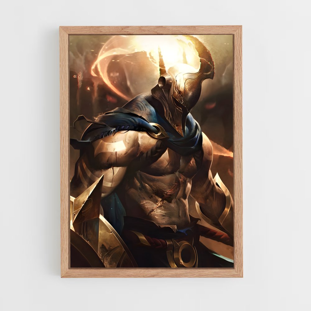 league-of-legends-6 cadre Bois clair