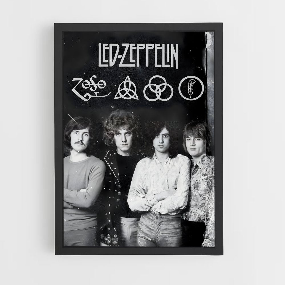 led-zeppelin-14 cadre Noir
