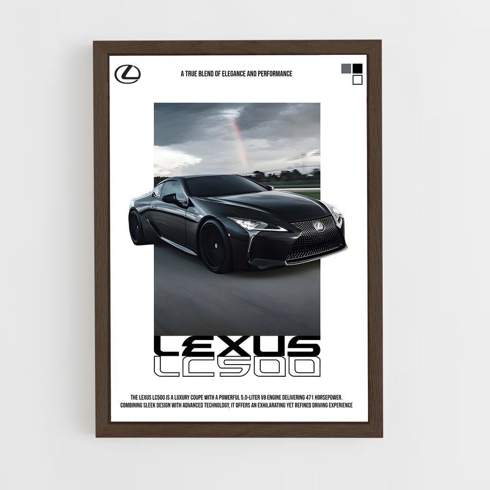 lexus-2 cadre Bois foncé
