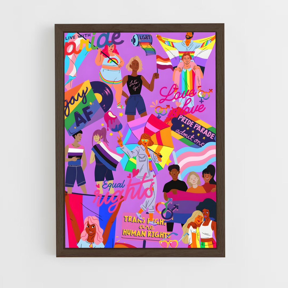 lgbt-7 cadre Bois foncé