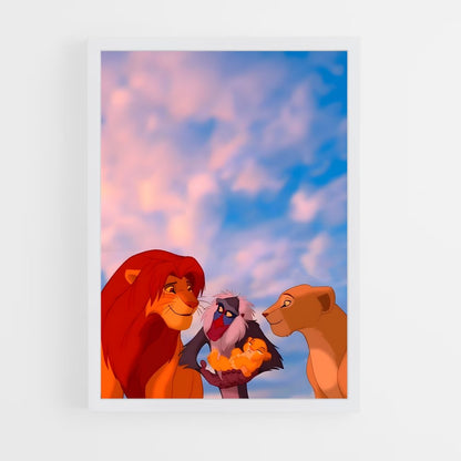 lion-king-8 cadre Blanc
