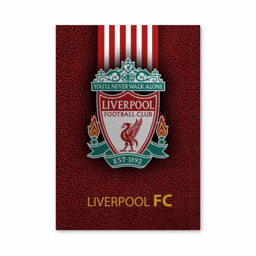 Póster do clube de futebol de Liverpool