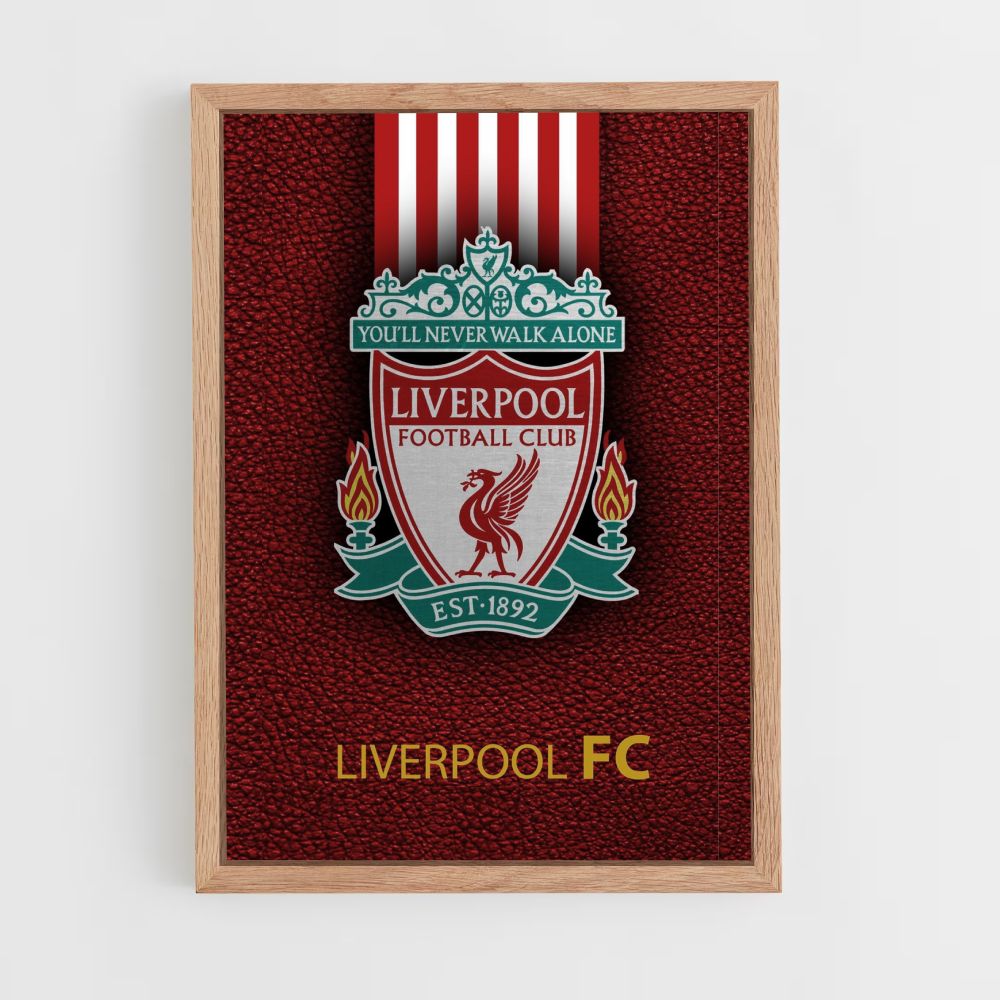 Póster do clube de futebol de Liverpool