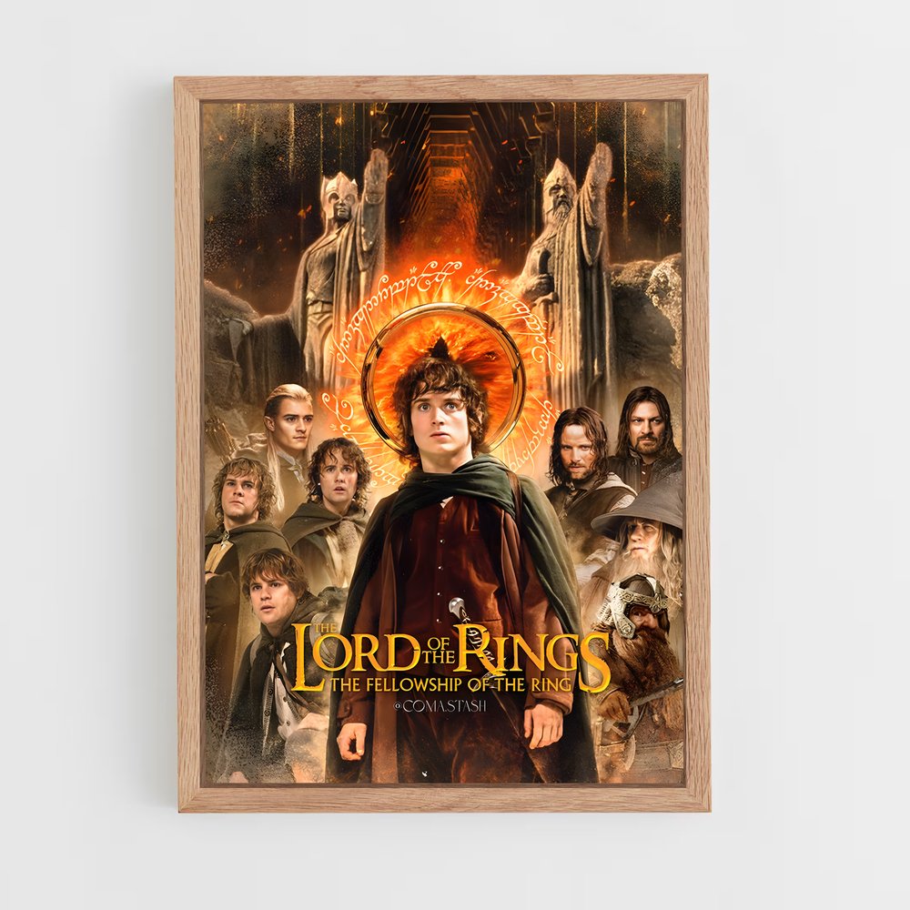 lord-of-the-ring-18 cadre Bois clair