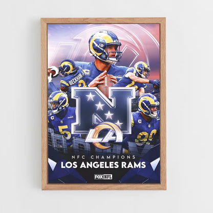 los-angeles-rams-11 cadre Bois clair